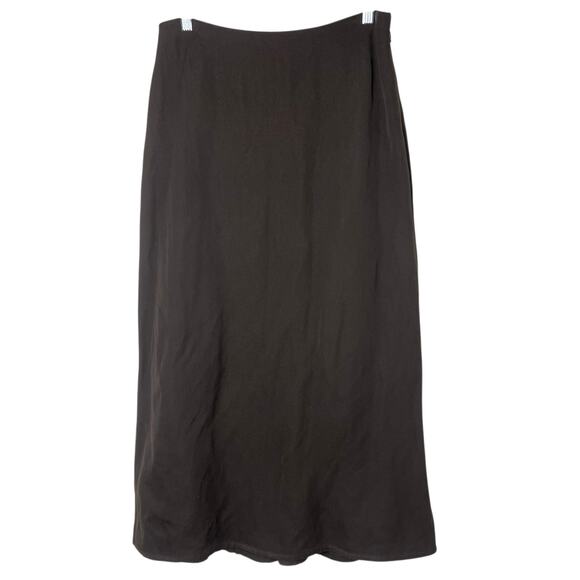 Crea Concept Chocolate Brown A-Line Wool Maxi Classic Minimalist Skirt Size 8 - Picture 1 of 8